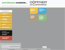 Tablet Screenshot of doepfner.de
